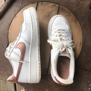 Rose Gold Air Force Ones